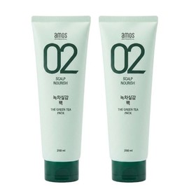 Amos Professional Green Tea Realistic Scalp Hair Pack 250ml 2pcs Amos Professional Green Tea Realistic Scalp Hair Pack 250ml 2pcs / 아모스프로페셔널 녹차실감 두피 모발 팩 250ml 2개 아모스프로페셔널 녹차실감 두피 모발 팩 250ml 2개