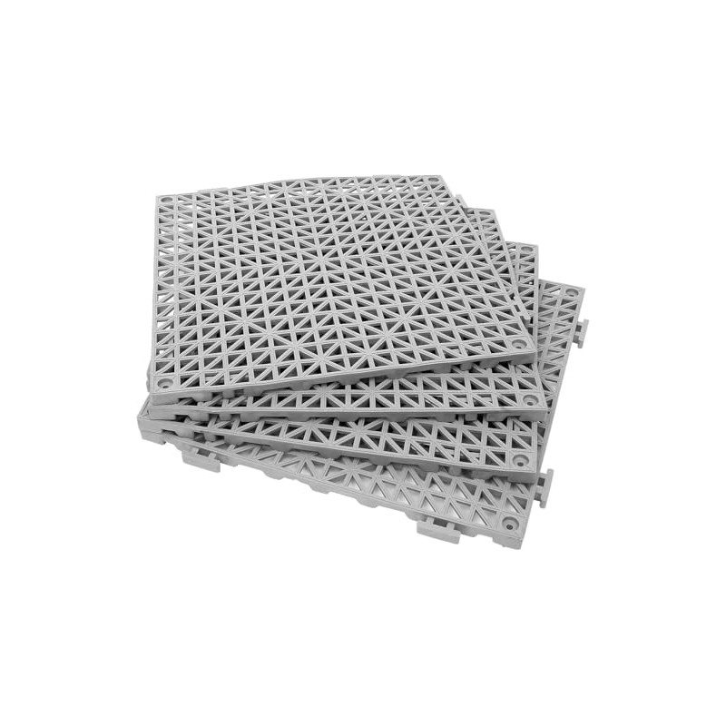 Venbytech for 12 Pack Rubber Interlocking Floor Tiles Waterproof Non-Patio