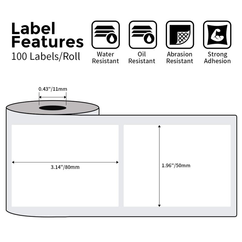 Phomemo Printer Labels for M120 M220 M110 M200 Label Maker