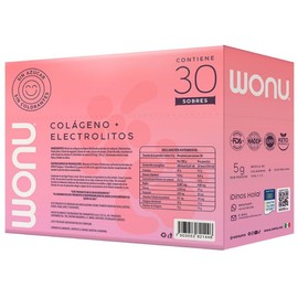 Wonu Colageno Electrolitos Sabor Frutos Rojos Sobres
