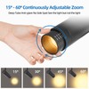 AIBISOD Zoomable LED Track Lighting Kit, 4-Light Dimmable 5-Color Ceiling