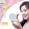 FELIBAY 2팩 마블 콘택트렌즈 케이스 올인원 여행용 보관 키트(골드) [Rose