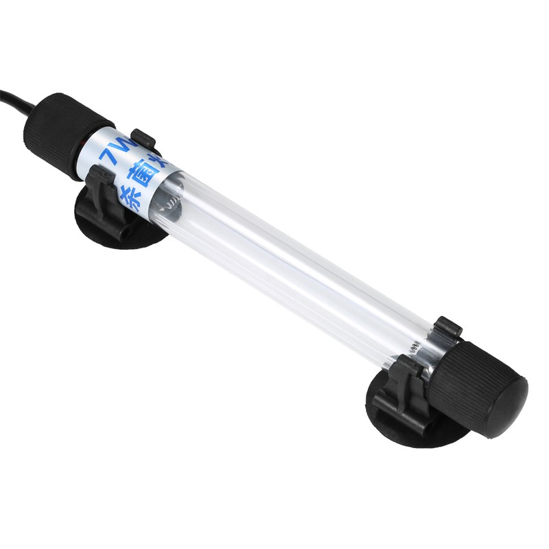 7W UV Light Sterilization Lamp Submersible Ultraviolet Sterilizer Water Disinfection