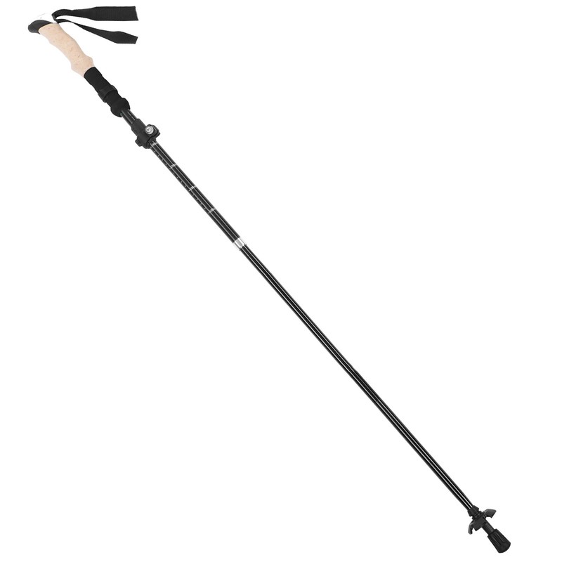Telescopic Hiking Pole Portable Aluminum Alloy Folding Walking Stick for