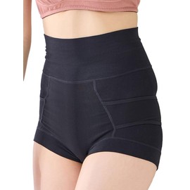 Inuirushi Honpo G2400 Postpartum Cotton Rich Pelvic Girdle, Black, LL