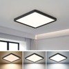 16 Inch Square LED Flush Mount Ceiling Light, 36W 3600LM,