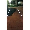 ShopTJB 3-Color Dimmable Solar Landscape 4"x8" Brick Paver Lights w/Remote
