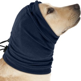 Nanaki Dog Calming Hoodie,Upgrade Anti-Slip Hematomas Ear Wraps For Dogs Ear Covers,Adjustable Dog Ear Muffs Noise Protection,Fireworks Dog Ear Protector Dog Grooming Ear Cover Dog Head Wrap Dog Snood