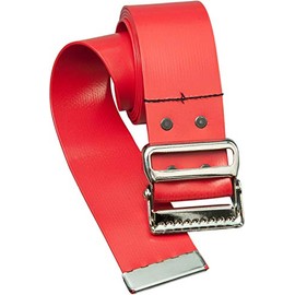 Gaitbeltcom Vinyl transfer therapy seniors (72", Scarlet Red)- with Metal Buckle