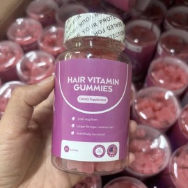 2PCS Hair Vitamin Gummies with 5000mcg Biotin Vegan Hair Gummies for Women & Men