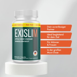 Exislim Kapseln - jetzt durchstarten mit Exislim - sehr gute Verträglichkeit - Inhalt 90 Kapseln
