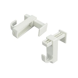 Pack of 2 Brackets for Blinds/Curtain Rod White