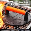 Sacies Burger/Grill Press 7.1'' Heavy Duty Hamburger, Burger Smasher for