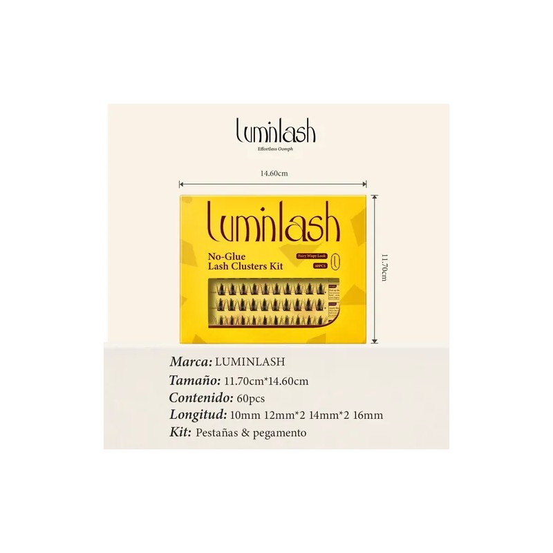 Luminlash Extensiones De Pestañas Sin Pegamento Con Pinza