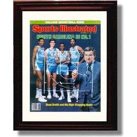 Dean Smith SI Autograph Print - North Carolina is No 1" - 11/30/1981 - Framed 8x10
