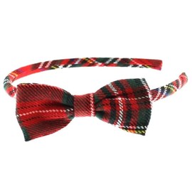 Topkids Accessories Tartan Hair Bows and Scrunchies for Girls and Women Hair Clips for Girls Hair Accessories for Women (Tartan Alice with Bow)
