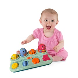 Fisher-Price Brilliant Basics Boppin' Activity Bugs, Pop-Up Infant Toy Development Academic New Version