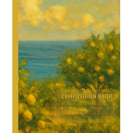 Lemon Grove Composition Notebook: Vintage Yellow Aesthetic for School or Work: 110 College-Ruled Pages with Left Margin – 7.5 x 9.25" Lined Softcover Notebook for Students, Writers & Nature Lovers