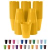 Yellow Disposable Plastic Cups - 100 Pack 12 Oz Plastic