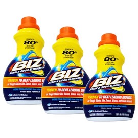Biz Stain and Odor Eliminator, Color Safe Formula, 50 fl oz (Pack of 3)