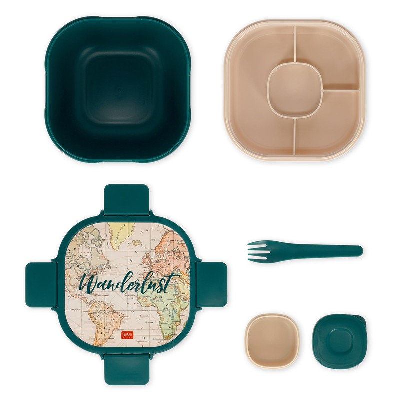 Legami - Lunch Box 1 Fork and 1 Spice Jar