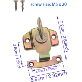 FDXGYH 4 Pack Dining Table Lock Heavy Duty Align-N-Lock Table Locks Leaf Buckle Connector with Screws for Extension Tables/Computer Workstations and Conference [Color zinc]