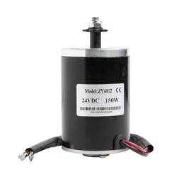 Hi-Gear 150W Watt 24V Volt DC Brush Electric Motor #25 Chain 11T Sprocket Unite ZY6812 f Razor Scooter DIY Kids Kart 150-GM150115 Works with 24V by Alfa Wheels (150W 11T Sprocket)