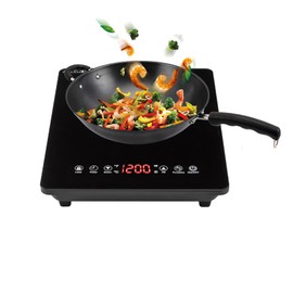 LYNICESHOP Portable Induction Cooktop, 110v-120v Portable Induction Infrared Cooktop 1800W Burner Cooker Hot Pot Stove Fast Heating Portable Hot Plate for All Cookware