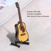 Miniature Wooden Guitar Model Exquisite Realistic Mini Musical Ornaments with