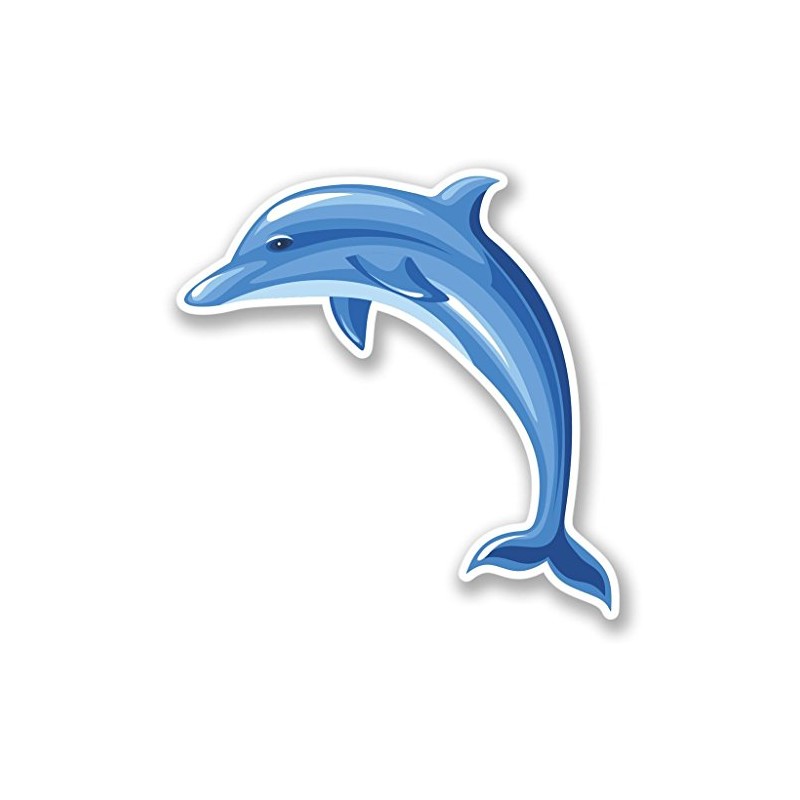 2 x 10cm/100mm Dolphin Window Cling Sticker Car Van Campervan