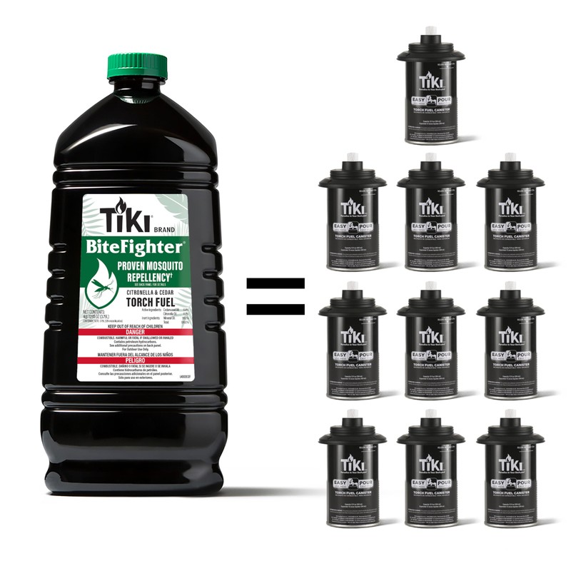 TIKI BiteFighter Mosquito Repellent Torch Fuel - 1 Gallon (128