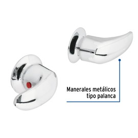 Foset Aqua AQMR-62, Juego de 2 manerales grandes, tipo palanca, empotrar