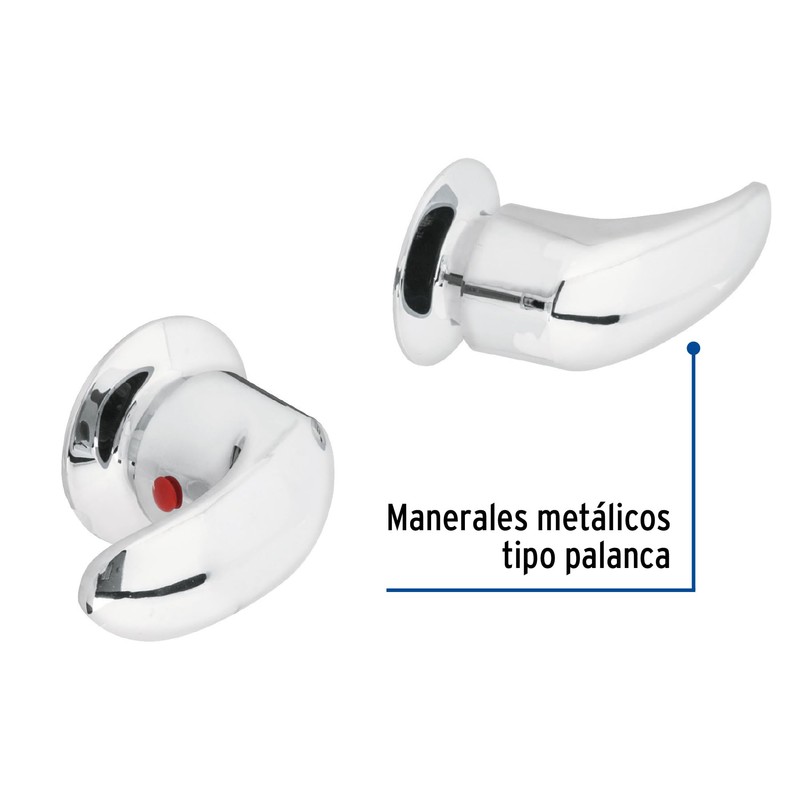 Foset Aqua AQMR-62, Juego de 2 manerales grandes, tipo palanca,