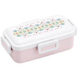 Skater PFLB6AG-A Bento Box, Tenpyo Pattern, Dreamy, Light Crimson, 18.9 fl oz (530 ml), Antibacterial, Fluffy, Domed Lid, For Women, Made in Japan