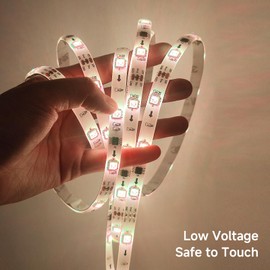 Ailofy Smart LED Strip Lights Pro 16.4ft, 16M Colors Changing, Multi-Scenes, App Control, Work with Alexa/Google Assistant, Dimmable, Sync Music, WiFi Strips Bedroom, Home Party, Multicolor (AILSPR)