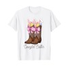 Cowgirl Boots Coquette Easter Cowboy Western Easter Bunny T-Shirt