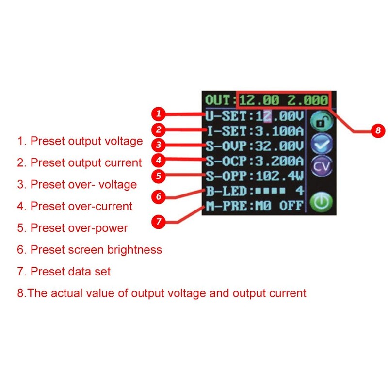 Jadeshay DC DC Converter Step Down Converter DC 6-40V Voltage