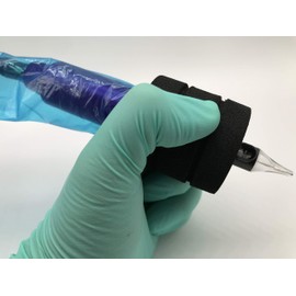 BISIBITA2 Tattoo Triple Foam Grip Cover, Compatible with Any 1-inch Tube, 1.85 Inch, 20 pcs Black