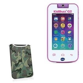BoxWave Case Compatible with VTech KidiBuzz G2 - Camouflage SlipSuit, Slim Design Camo Neoprene Slip On Pouch