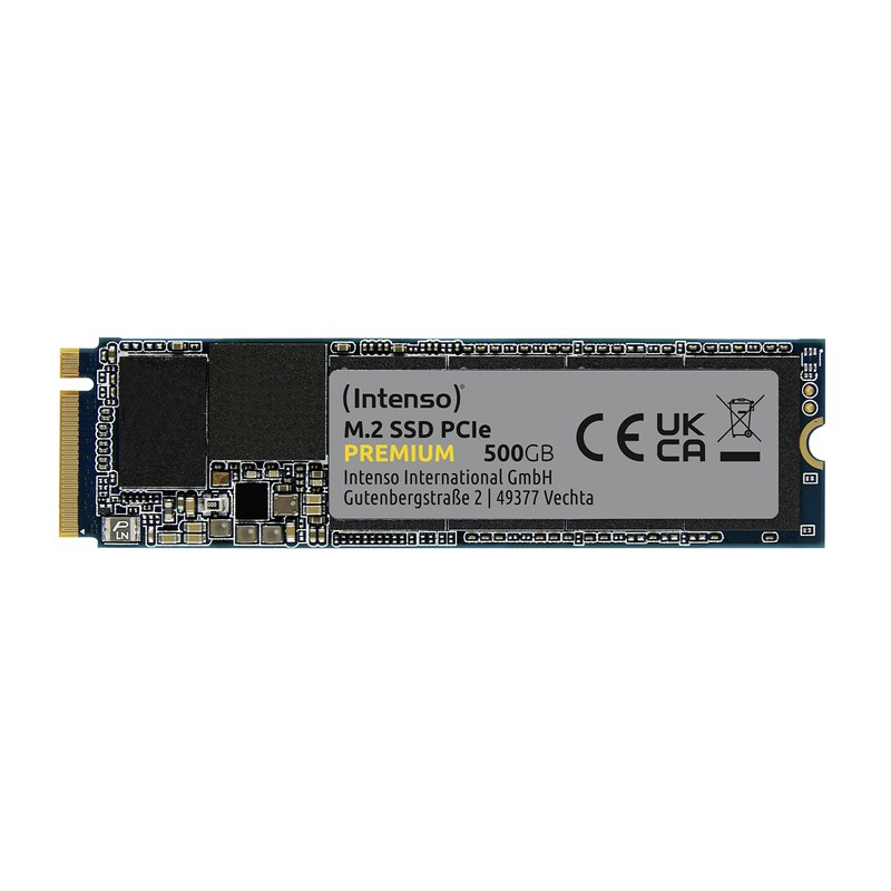 Intenso 500GB M.2 SSD PCIe Premium, up to 2100 MB/s,