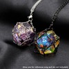 PJOY DND Dice Cage Necklace for D20 Dice Dungeons and