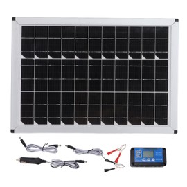 Topyond Solar Panel Kit, 100W Portable Solar Charger Kit for Outdoor Adventures, Compact Monocrystalline Solar Panels for Automobiles, Ships Camping, Travellers