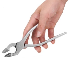 Lvifloae Leather Craft Tools Edge Adjustment Flattening Pliers Clamp for Purses and Belts Wallet Trimming Pliers Handmade DIY Leather Set