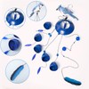 Gardenvy Blue Jay Bird Wind Chimes with Bells, Large Unique