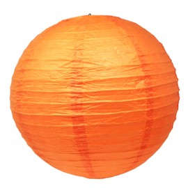 Mudra Crafts Orange Paper Lanterns Wedding Party Decorations - 12 in 10 Round Japanese Chinese Lanterns Decorative Hanging Ceiling Decorations Lamp Shade