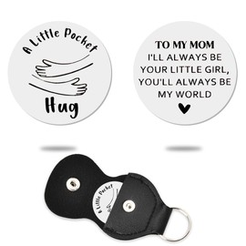 Mom Gifts for Mother from Daughter To My Mom Pocket Hug Token Long Distance Keepsake Gifts for Mom Mother Christmas Birthday Gifts for Women Girls I Love You Mom Gifts for Mom from Daughter
