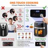 Air Fryer,6 QT Family Size Air Fryer with Visible Cooking