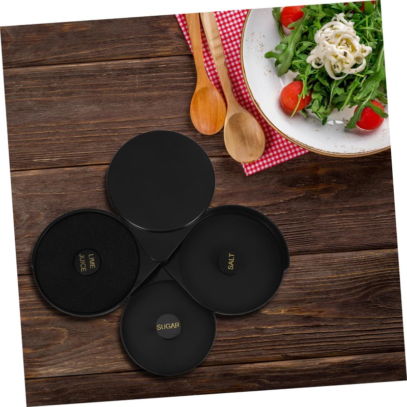 iplusmile Salt Sugar Pepper Storage Box Plastic Spice Box Lid