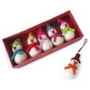 Purity Style Pack 6 Felt Snowmen/Snowman Hanging Christmas Tree Decoration