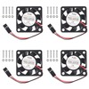 AOICRIE Quiet Fan for Raspberry Pi, 4-Pack Cooling Fan, 3.3-5VDC,
